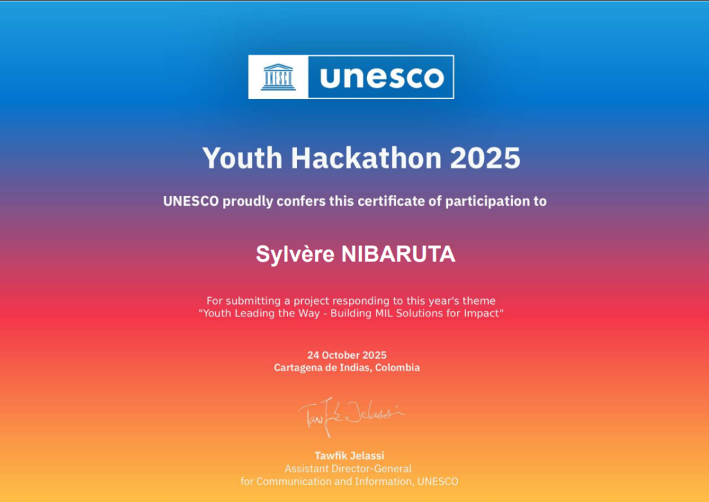certificate unesco